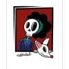 Skeletons best friend red limited poster